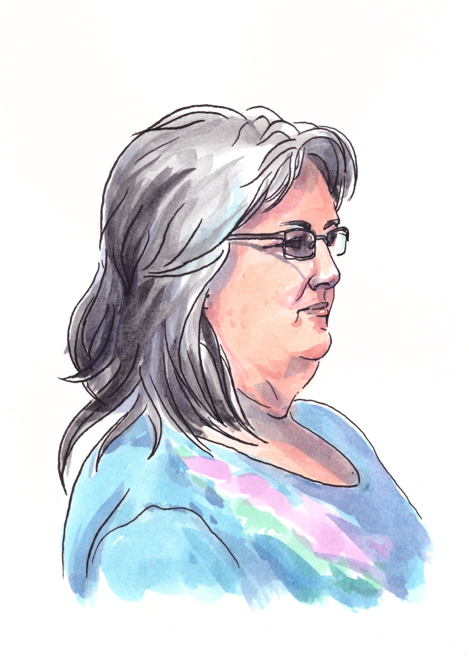 Custom hand-painted watercolour portrait