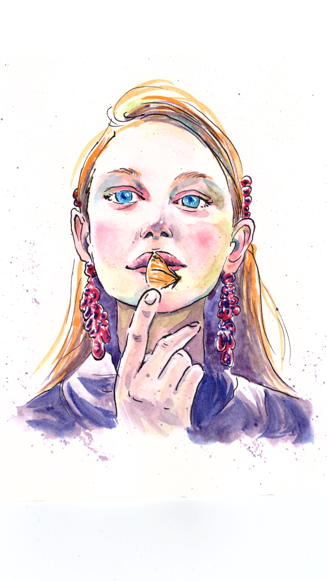 Custom hand-painted watercolour portrait