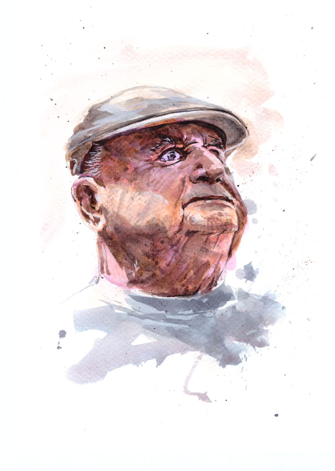 Custom hand-painted watercolour portrait