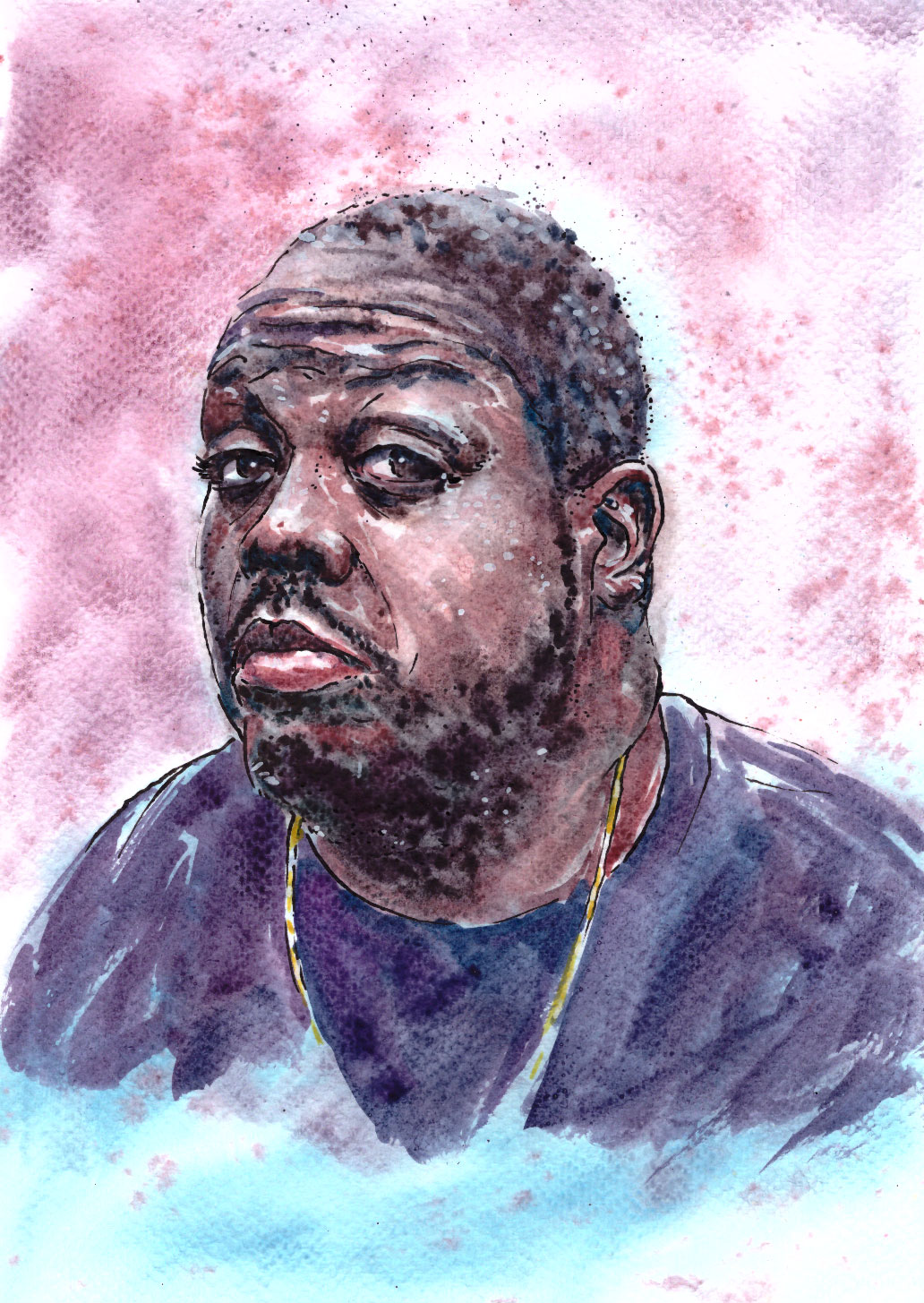 Custom hand-painted watercolour portrait