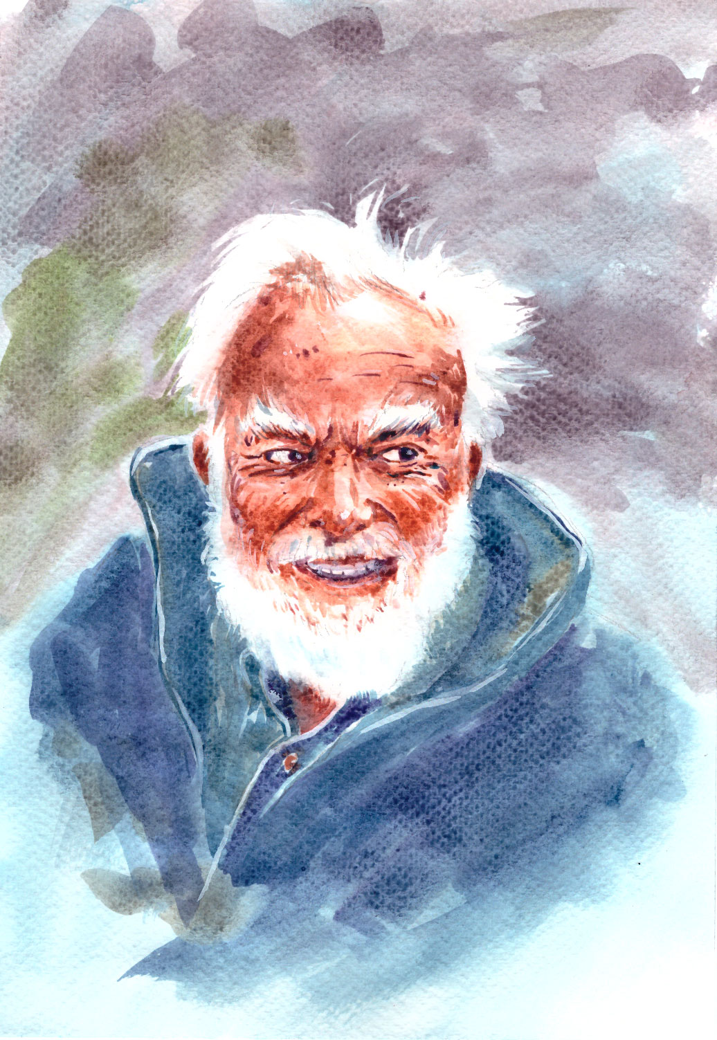 Custom hand-painted watercolour portrait