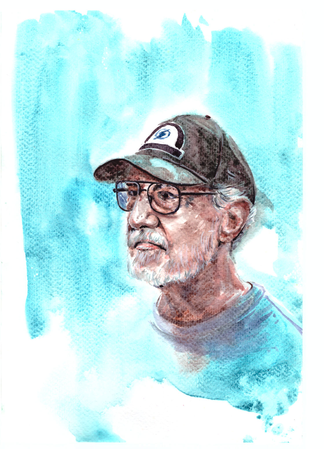 Custom hand-painted watercolour portrait