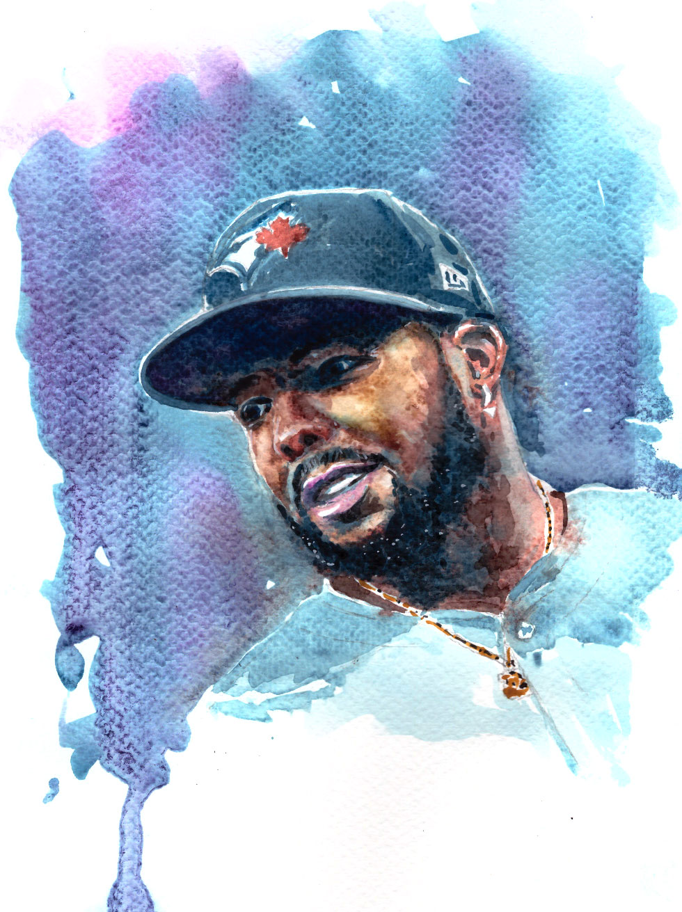 Custom hand-painted watercolour portrait