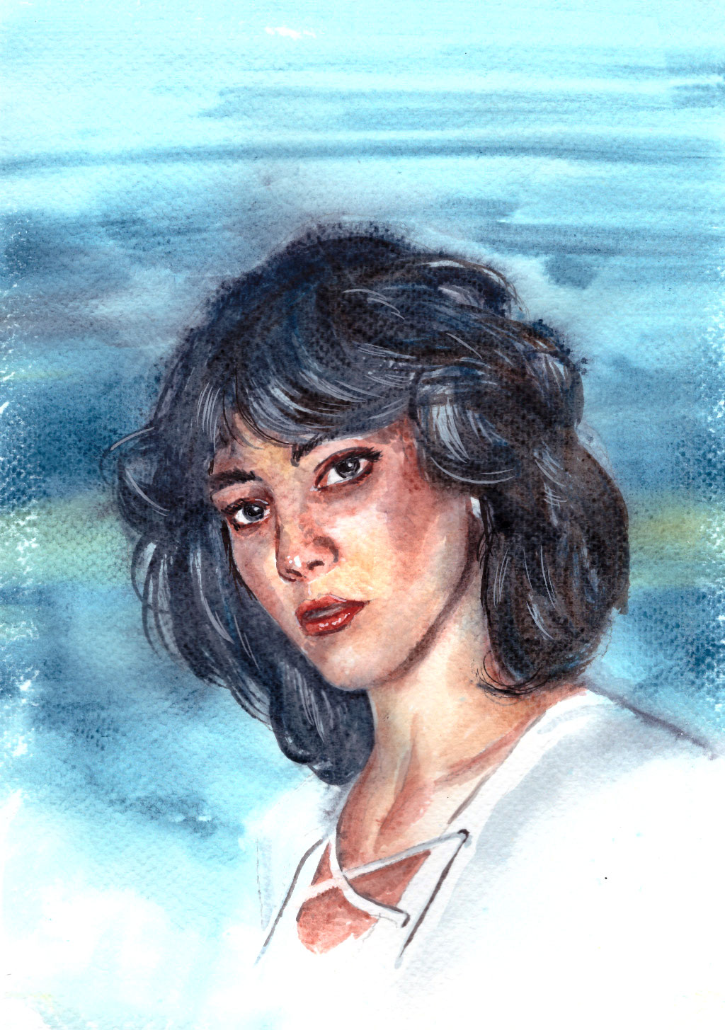Custom hand-painted watercolour portrait