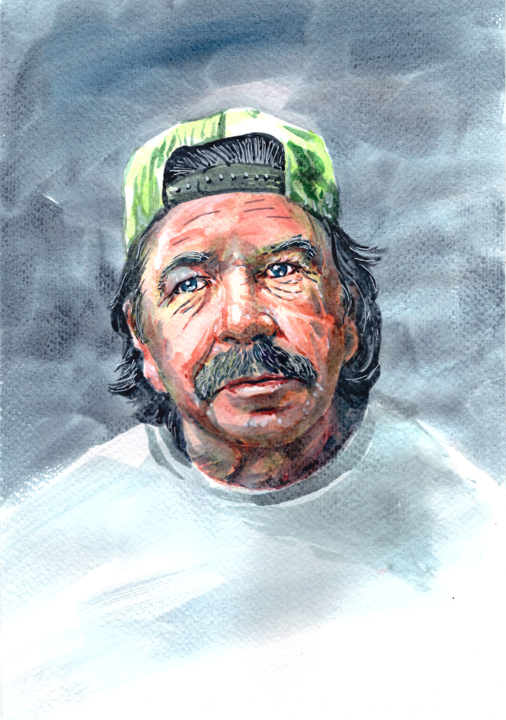 Custom hand-painted watercolour portrait