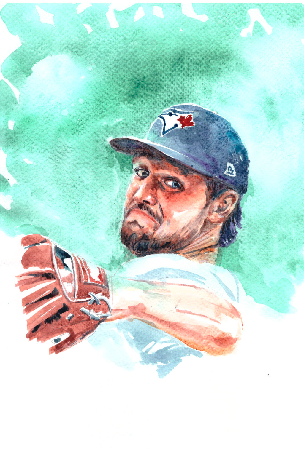 Custom hand-painted watercolour portrait
