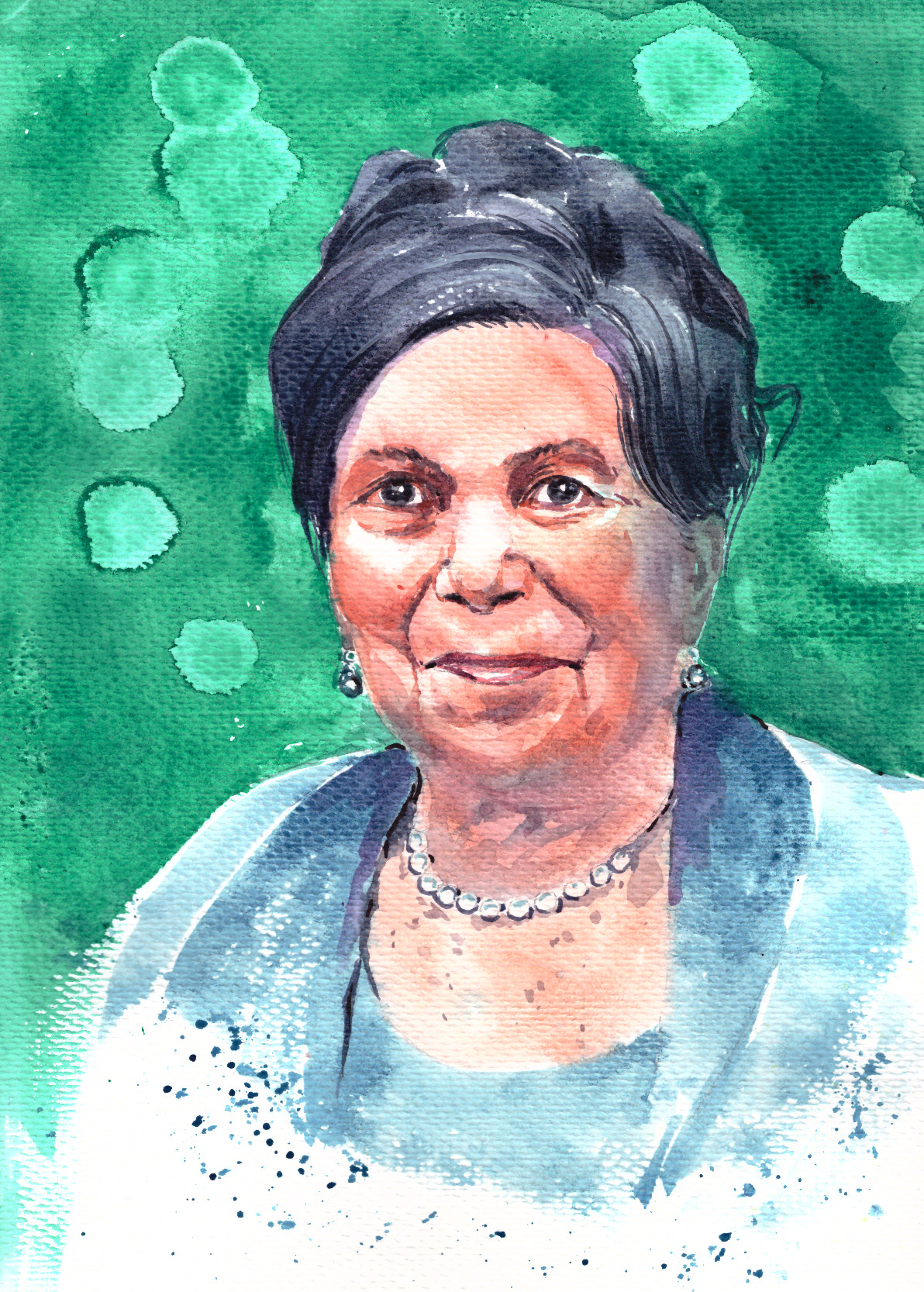 Custom hand-painted watercolour portrait