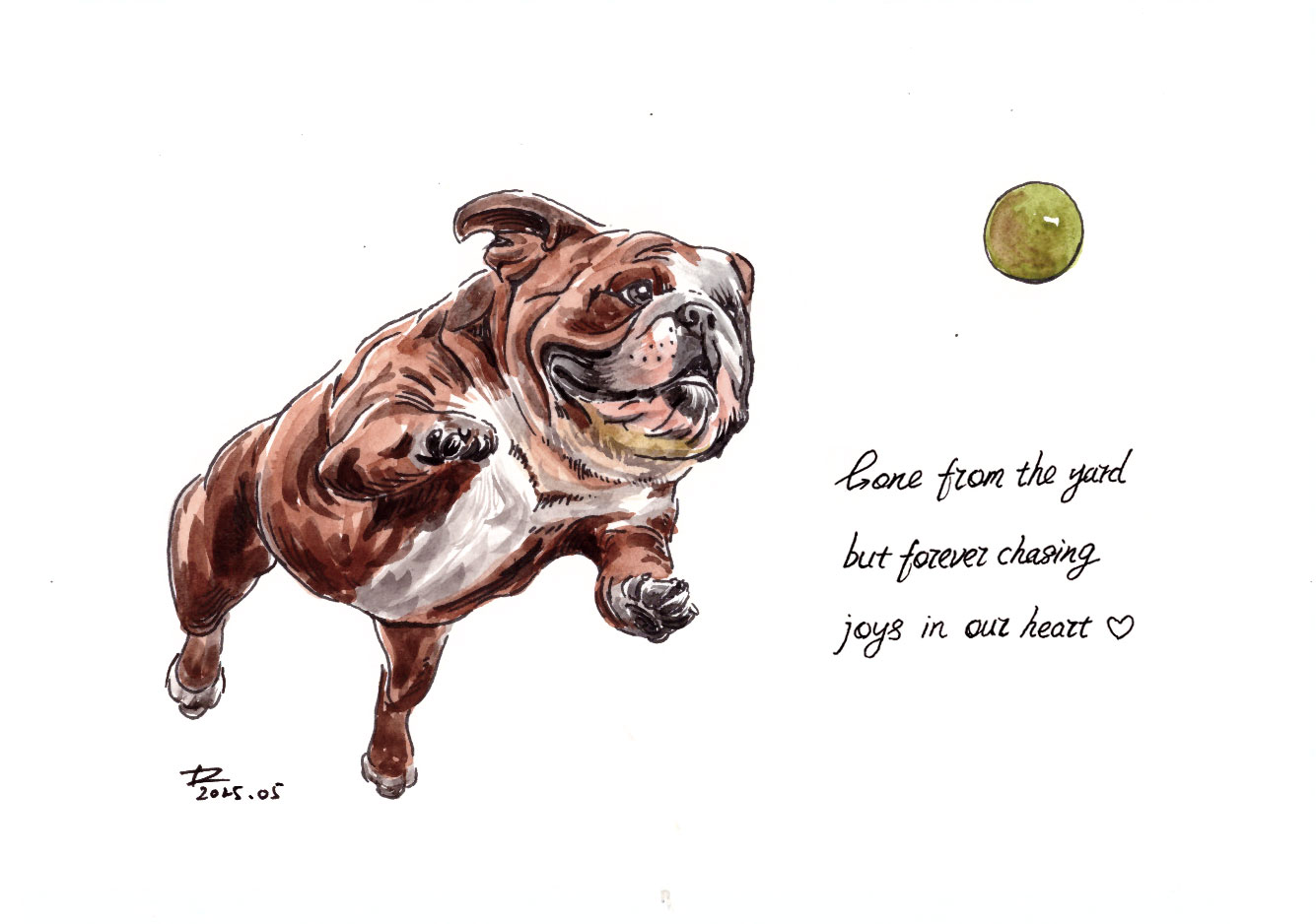 Custom hand-painted watercolour portrait