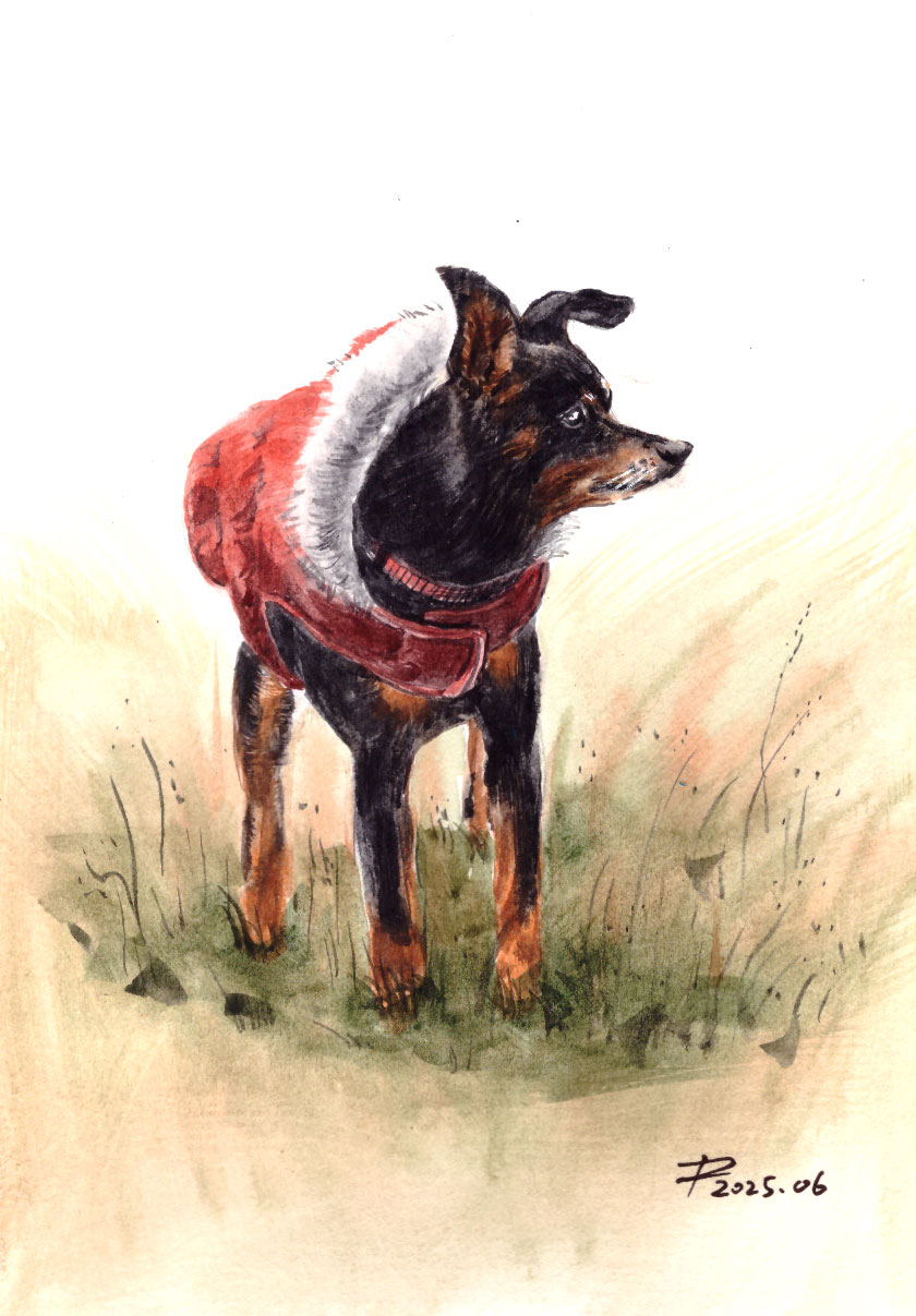 Custom hand-painted watercolour portrait