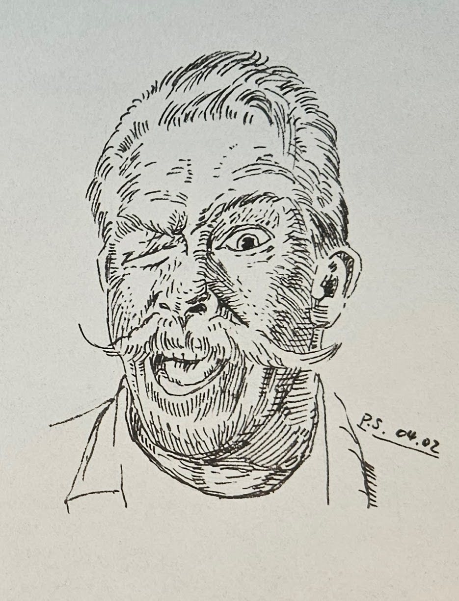 Pencil sketch portrait — commission preview stage