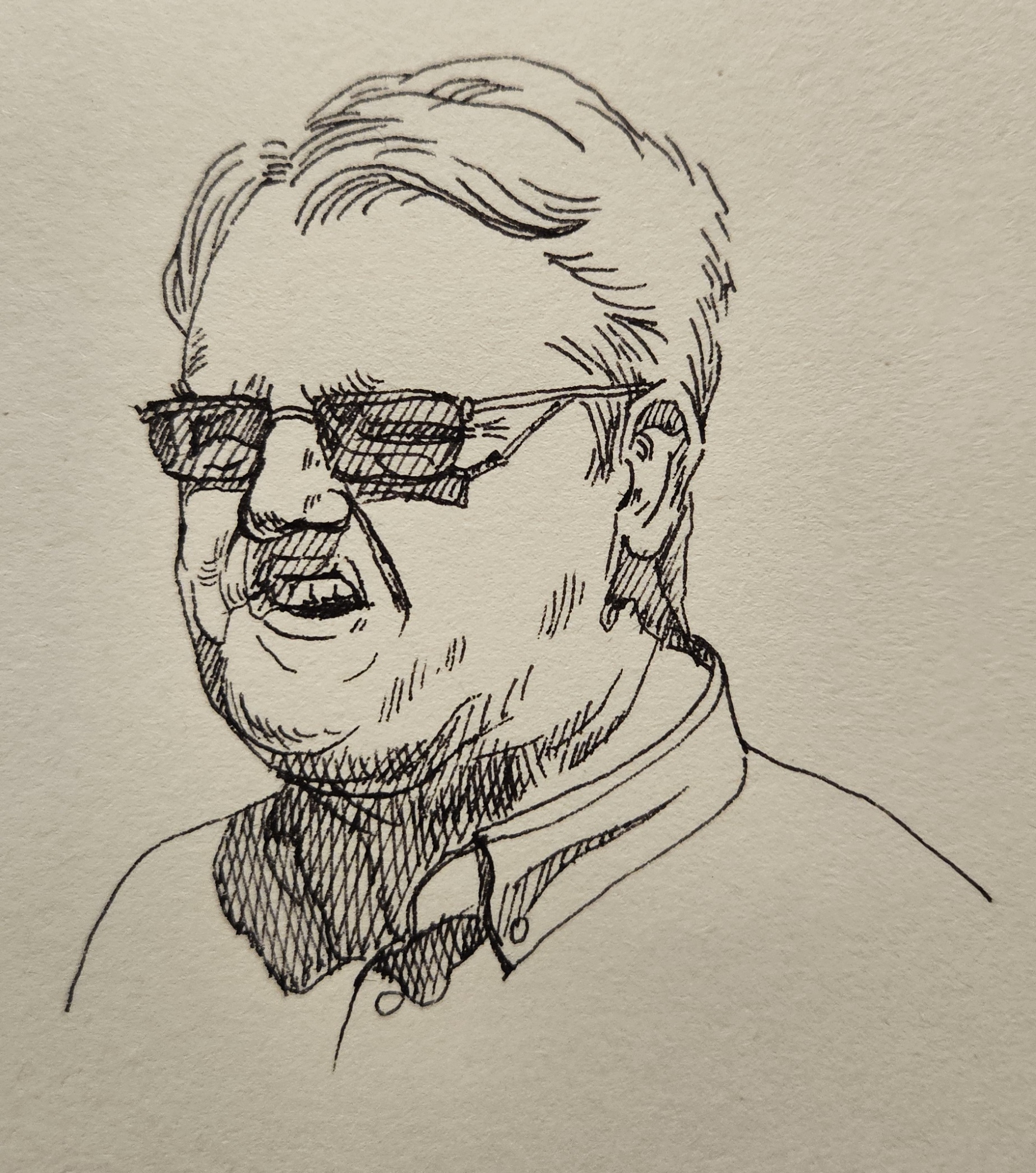 Pencil sketch portrait — commission preview stage