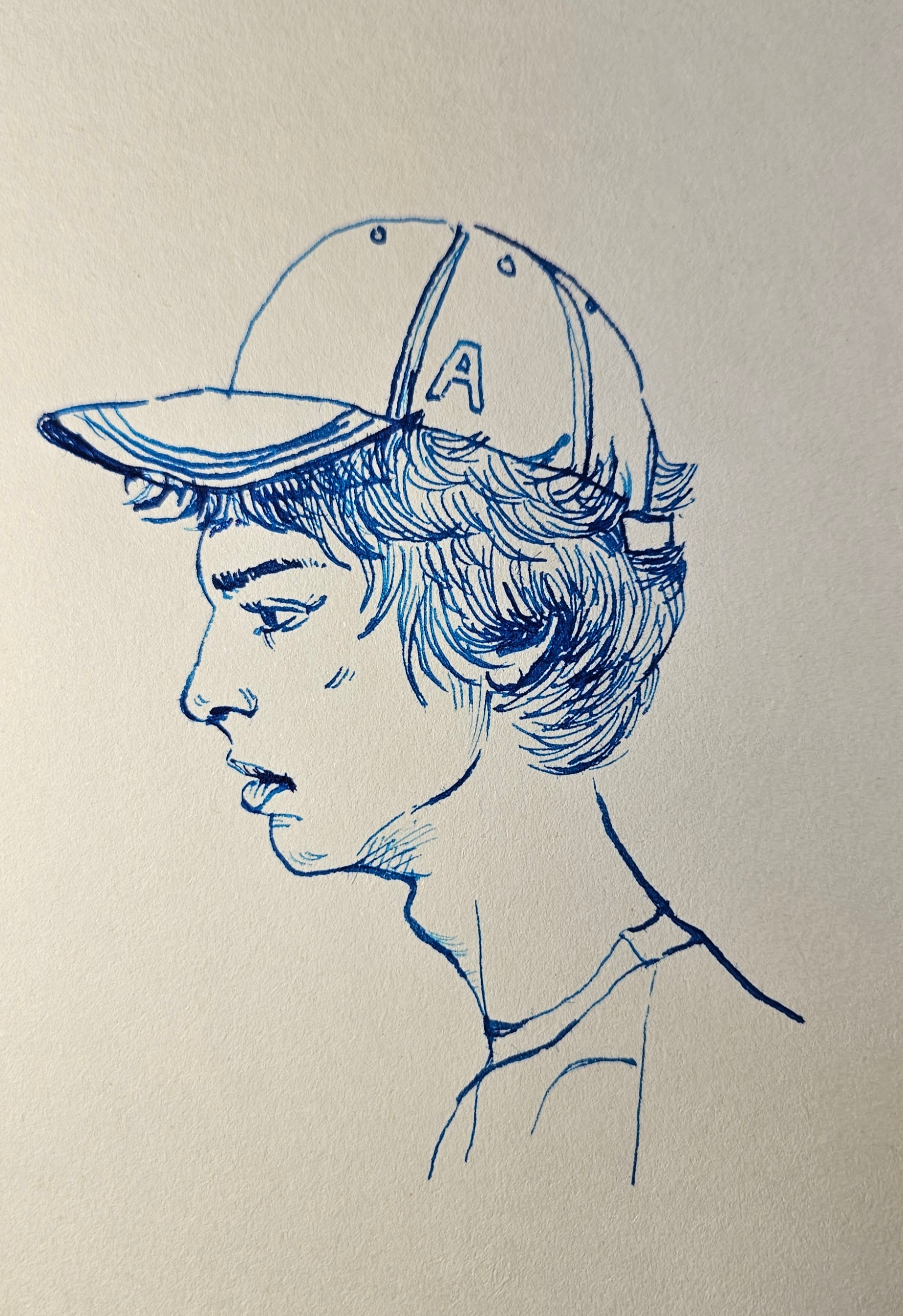 Pencil sketch portrait — commission preview stage